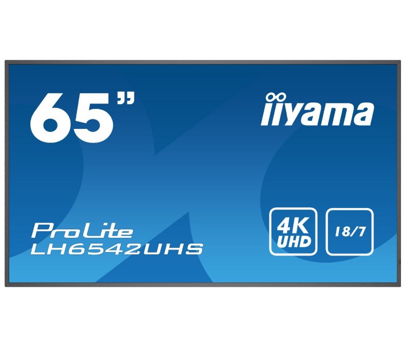 Monitor DigitalSignage iiyama LH6542UHS-B1 65" 4K UHD iisignage Android slot Intel® SDM