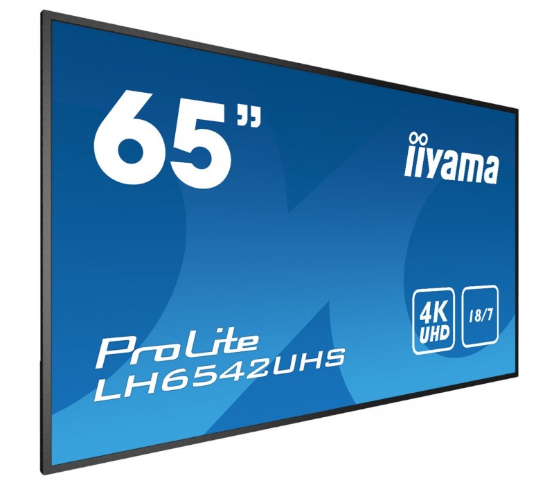 Monitor DigitalSignage iiyama LH6542UHS-B1 65" 4K UHD iisignage Android slot Intel® SDM