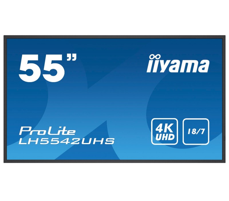 Monitor DigitalSignage iiyama ProLite LH5542UHS-B1 55", 4K, 18/7, Android, Intel® SDM