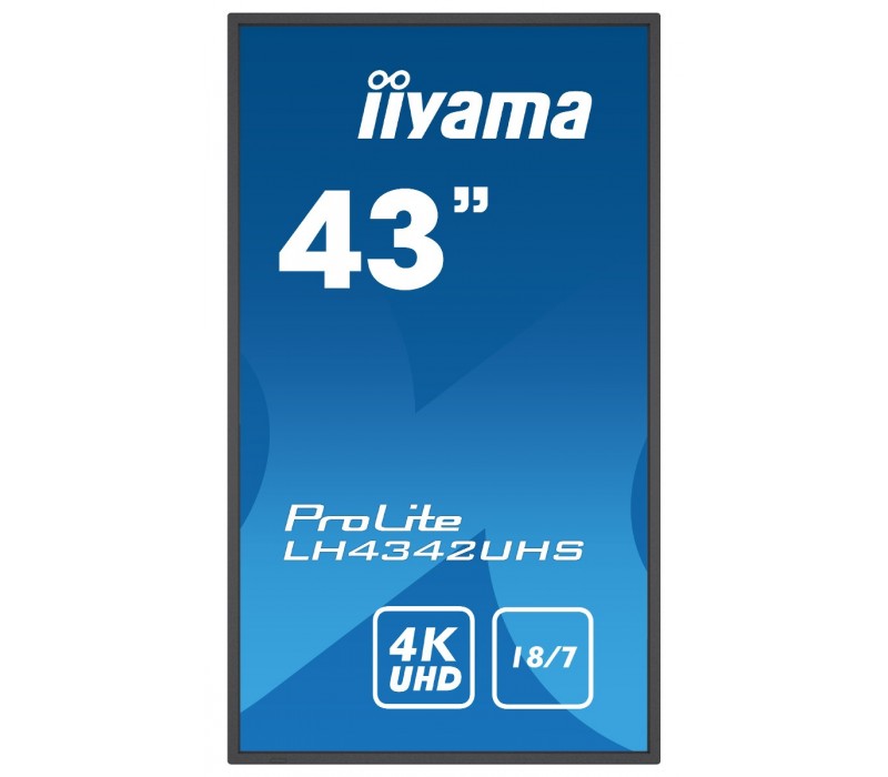 Monitor DigitalSignage iiyama ProLite LH4342UHS-B1 43", 4K, 18/7, Android, Intel® SDM