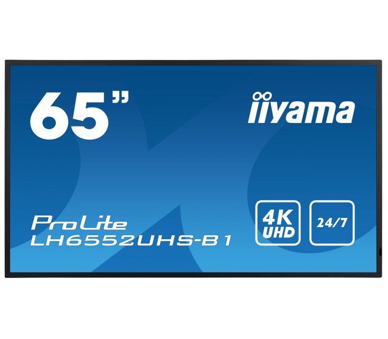 Monitor iiyama ProLite LH6552UHS-B1 65" IPS 4K UHD, Digital Signage, 24/7, Intel® SDM, Android