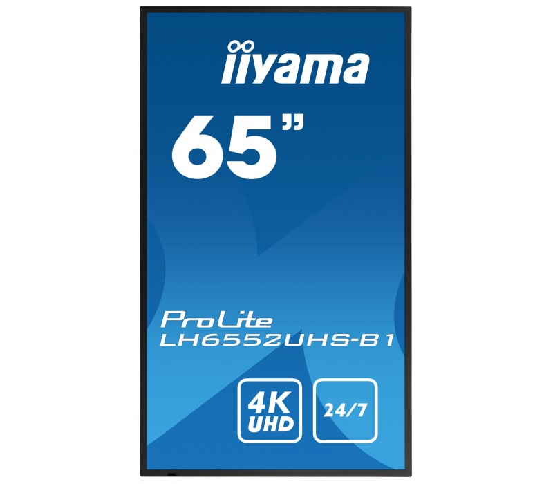 Monitor iiyama ProLite LH6552UHS-B1 65" IPS 4K UHD, Digital Signage, 24/7, Intel® SDM, Android