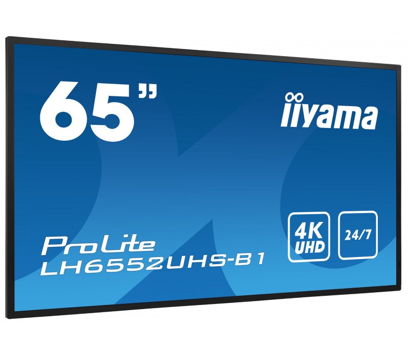 Monitor iiyama ProLite LH6552UHS-B1 65" IPS 4K UHD, Digital Signage, 24/7, Intel® SDM, Android
