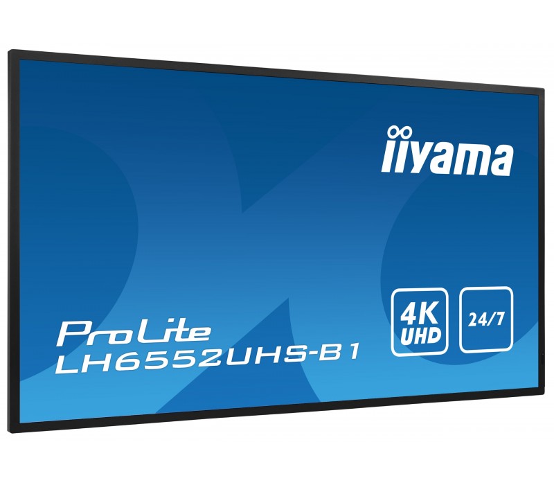 Monitor iiyama ProLite LH6552UHS-B1 65" IPS 4K UHD, Digital Signage, 24/7, Intel® SDM, Android