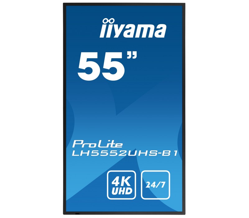 Monitor iiyama ProLite LH5552UHS-B1 55" VA 4K UHD, Digital Signage, 24/7, Intel SDM, Android