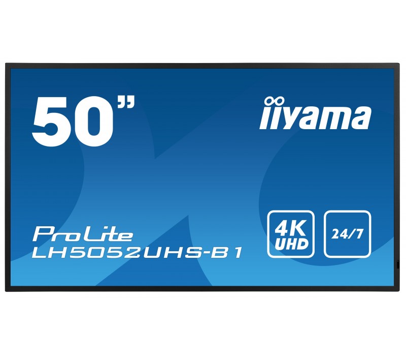 Monitor iiyama ProLite LH5052UHS-B1 50" VA 4K UHD, Digital Signage, 24/7, Intel® SDM, Android