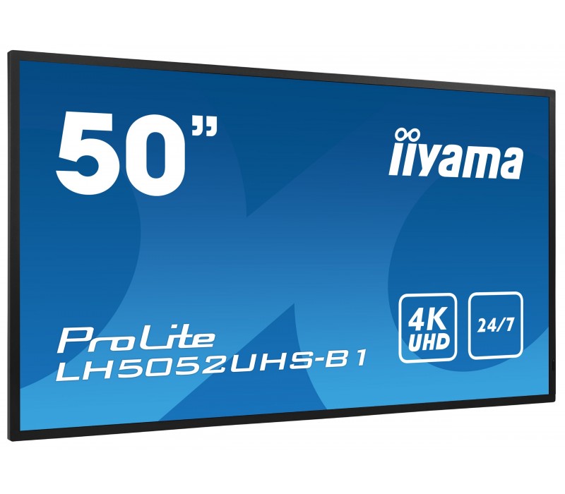 Monitor iiyama ProLite LH5052UHS-B1 50" VA 4K UHD, Digital Signage, 24/7, Intel® SDM, Android