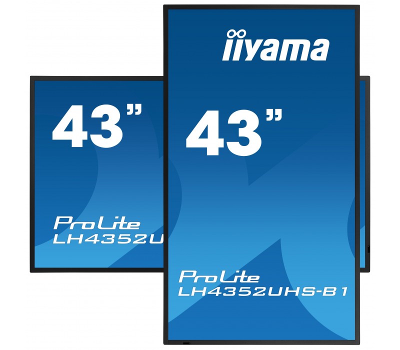 Monitor iiyama ProLite LH4352UHS-B1 43" IPS 4K UHD, Digital Signage, 24/7, Intel SDM, Android