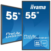 iiyama LH5570UHB-B1 55" profesionální 4K UHD digital signage displej s vysokým jasem 700 cd/m2 a dobou provozu 24/7
