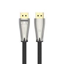 Kabel DisplayPort v1.4, 8K, 2mb, M/M, černý opletený, herní, PC