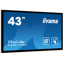 Monitor dotykowy iiyama T4361MSC-B1 43" 40 punków dotyku 24/7 IP65 Slot OPS
