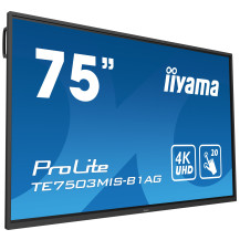 Monitor interaktywny iiyama ProLite TE7503MIS-B1AG 75" 4K, AntiGlare, iiWare(Andorid), 20 punktów dotyku , SlotPC, WiFi