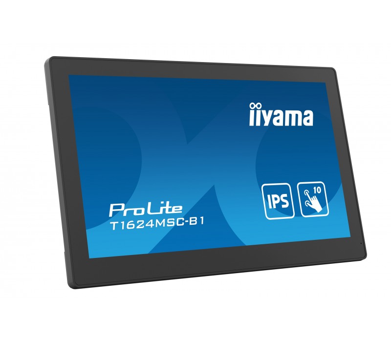 Interaktivní monitor iiyama ProLite T1624MSC-B1 16" IPS, FullHD, HDMI, SDcard, LAN, POE, 24/7