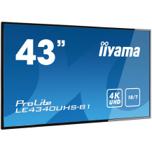 Velkoformátový monitor iiyama ProLite LE4340UHS-B1 43" 4K iisignage