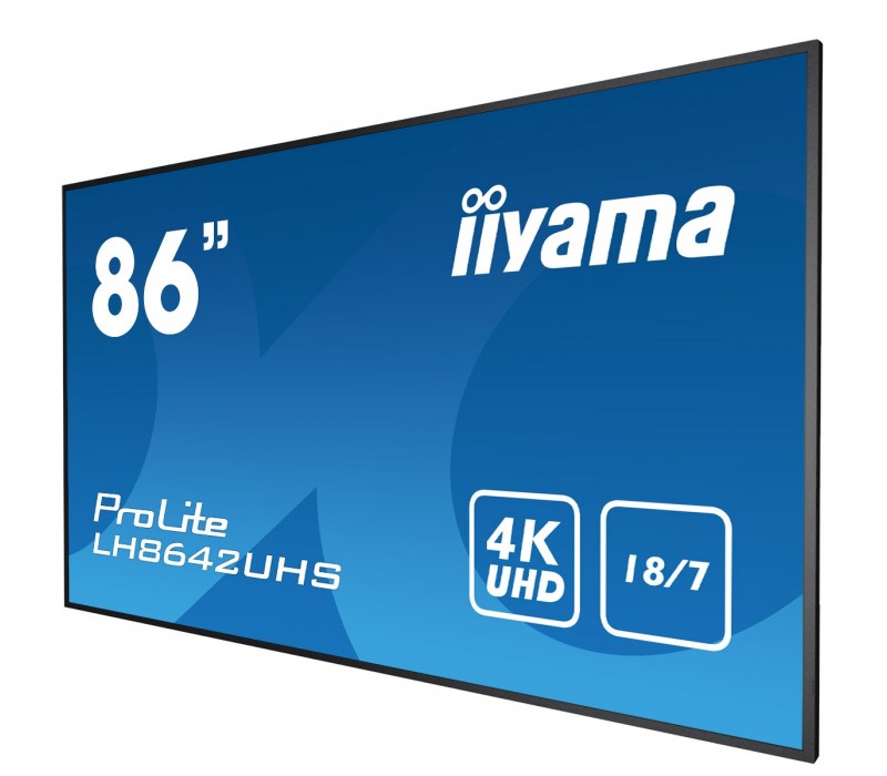 Monitor wielkoformatowy iiyama Prolite LH8642UHS-B3 86" IPS 4K UHD ze slotem Intel® SDM 18/7