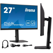 Monitor iiyama ProLite XUB2794HSU-B1 27" VA LED, 4ms, 75Hz, HDMI, DP, HAS