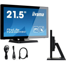 Dotykový monitor 22" POS iiyama ProLite T2236MSC-B3 FHD 5ms IPS /VGA HDMI DP/ G≥oúniki,  PalmRejection
