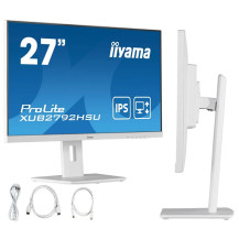 27" monitor iiyama ProLite XUB2792HSU-W5 IPS LED 1ms 75Hz /HDMI DP/ FlickerFree FreeSync White