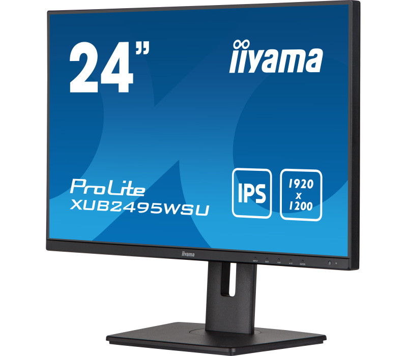 Monitor iiyama ProLite XUB2495WSU-B5 24" IPS 16:10, VGA, HDMI, DisplayPort, FlickerFree