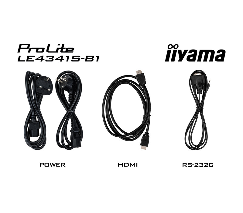 Monitor iiyama ProLite LE4341S-B1 43" IPS LED, FHD, 18/7 Digital Signage, 1xVGA, 3xHDMI