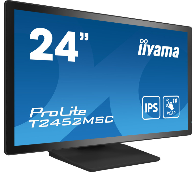 iiyama ProLite T2452MSC-B1 24" dotykový monitor IPS LED s 10 dotykovými body /HDMI, DisplayPort/ Reproduktory