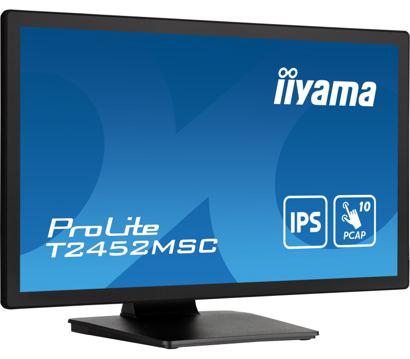 iiyama ProLite T2452MSC-B1 24" dotykový monitor IPS LED s 10 dotykovými body /HDMI, DisplayPort/ Reproduktory