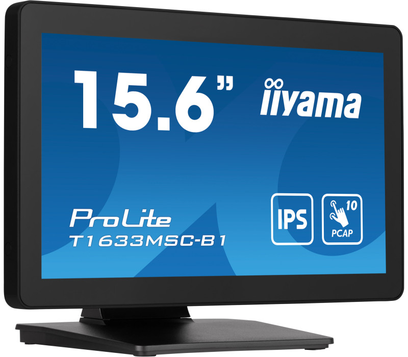 Dotykový monitor iiyama ProLite T1633MSC-B1 15,6" IPS LED, HDMI, DisplayPort, reproduktory, IP54