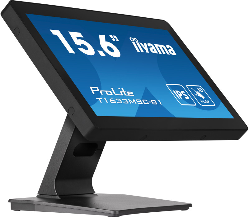 Dotykový monitor iiyama ProLite T1633MSC-B1 15,6" IPS LED, HDMI, DisplayPort, reproduktory, IP54