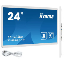 Bílý dotykový monitor iiyama ProLite TW2424AS-B1 24" IPS LED /HDMI, USB-C/ Android12, GMS, WiFi, LAN, Bluetooth, 24/7