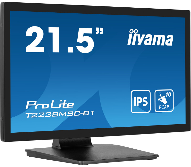 Dotykový monitor iiyama ProLite T2238MSC-B1 22" IPS LED PCAP IPX1 /HDMI, DisplayPort/ Reproduktory