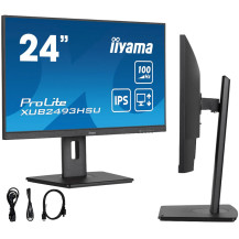 iiyama ProLite XUB2493HSU-B6 24" monitor IPS LED 100Hz 1ms /HDMI, DisplayPort, USB hub/ FlickerFree, nastavitelný stojan
