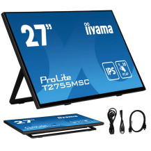Dotykový monitor iiyama ProLite T2755MSC-B1 27" IPS LED /HDMI, DisplayPort/ Reproduktory, NANO Coating