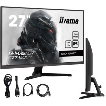 Monitor iiyama G-Master G2745QSU-B1 Black Hawk 27" WQHD IPS LED 100Hz 1ms /HDMI DisplayPort/ hub USB FlickerFree