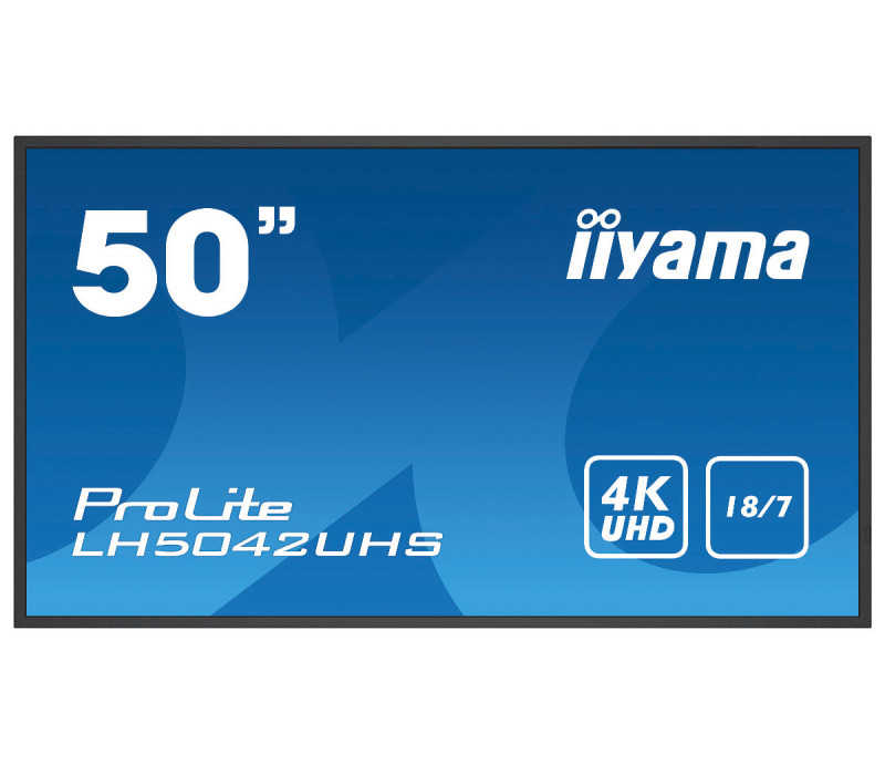 Monitor DigitalSignage iiyama ProLite LH5042UHS-B3 50", 4K, IPS, 18/7, Android, Intel SDM, eshare, iisignage