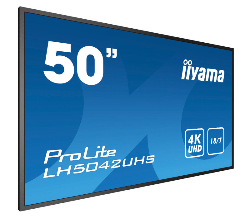 Monitor DigitalSignage iiyama ProLite LH5042UHS-B3 50", 4K, IPS, 18/7, Android, Intel SDM, eshare, iisignage