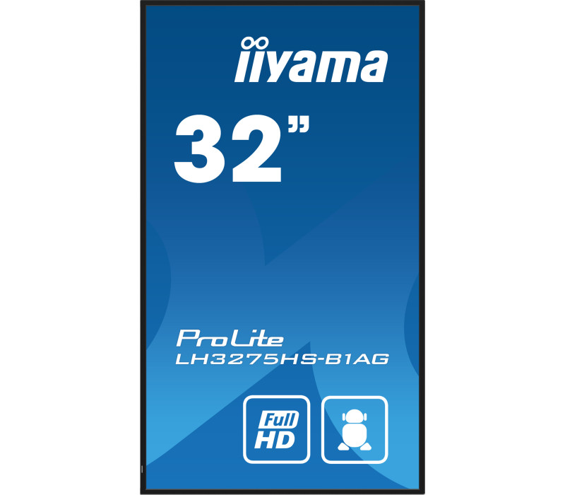 Profesionální monitor digitálních nápisů iiyama LH3275HS-B1AG 32" Full HD 500cd 24/7 Android FailOver