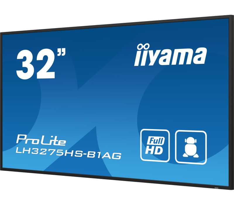 Profesionální monitor digitálních nápisů iiyama LH3275HS-B1AG 32" Full HD 500cd 24/7 Android FailOver