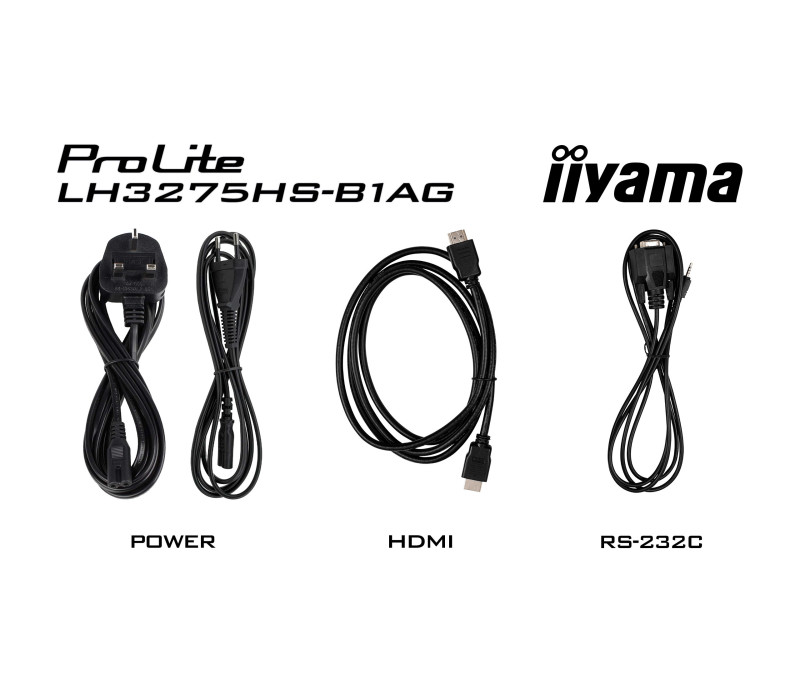 Profesionální monitor digitálních nápisů iiyama LH3275HS-B1AG 32" Full HD 500cd 24/7 Android FailOver