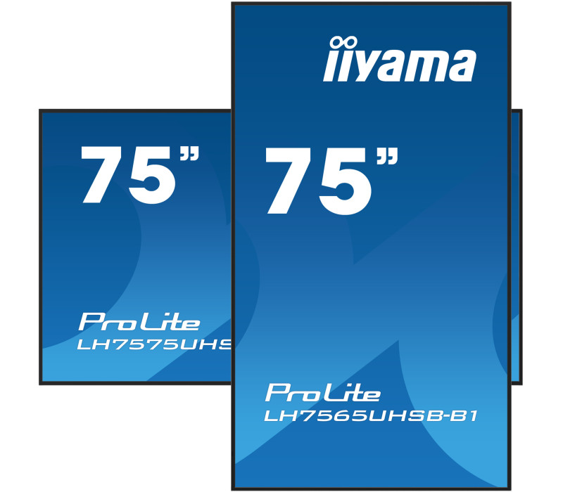 Monitor DS iiyama ProLite LH7565UHSB-B1 75" 4K IPS LED, 24/7, CMS iisignage2, Android11, Eshare, 800cd, WiFi, Lan, HDMI, DP