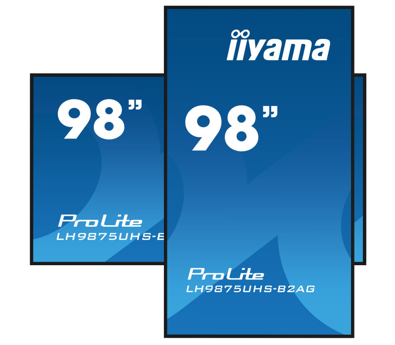 Profesionální monitor digitální reklamy iiyama ProLite LH9875UHS-B2AG 98" 4K UHD IPS LED, 24/7, Android, iiSignage²