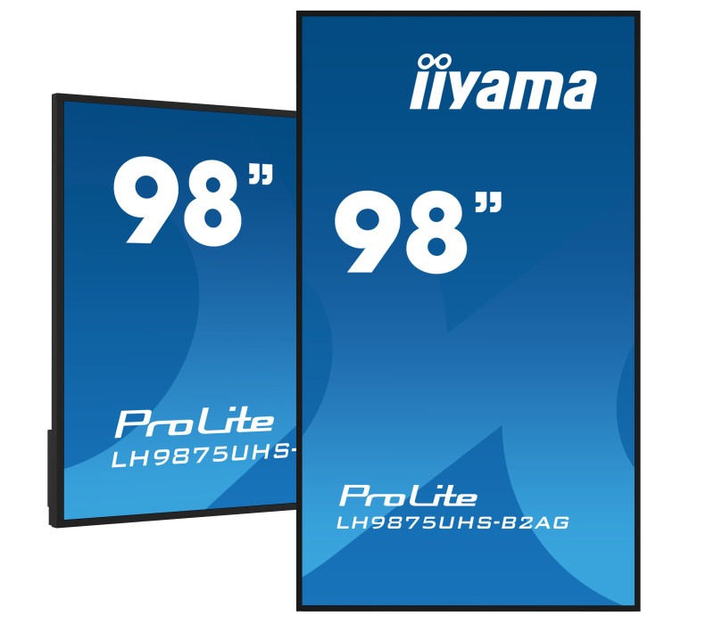 Profesionální monitor digitální reklamy iiyama ProLite LH9875UHS-B2AG 98" 4K UHD IPS LED, 24/7, Android, iiSignage²