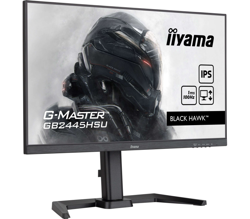 Monitor iiyama G-Master GB2445HSU-B2 Black Hawk 24" IPS LED 100Hz 1ms /HDMI DisplayPort/ hub USB FlickerFree HAS