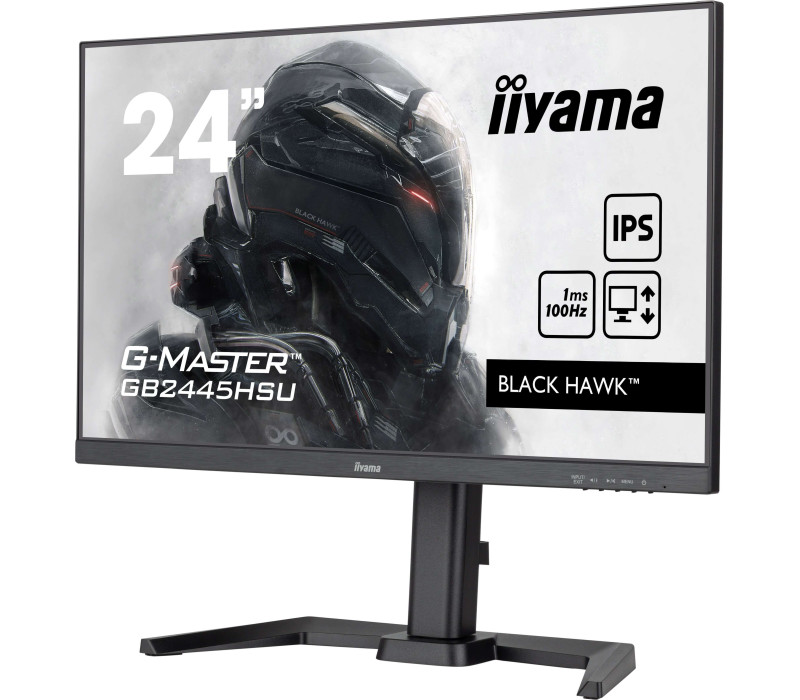 Monitor iiyama G-Master GB2445HSU-B2 Black Hawk 24" IPS LED 100Hz 1ms /HDMI DisplayPort/ hub USB FlickerFree HAS