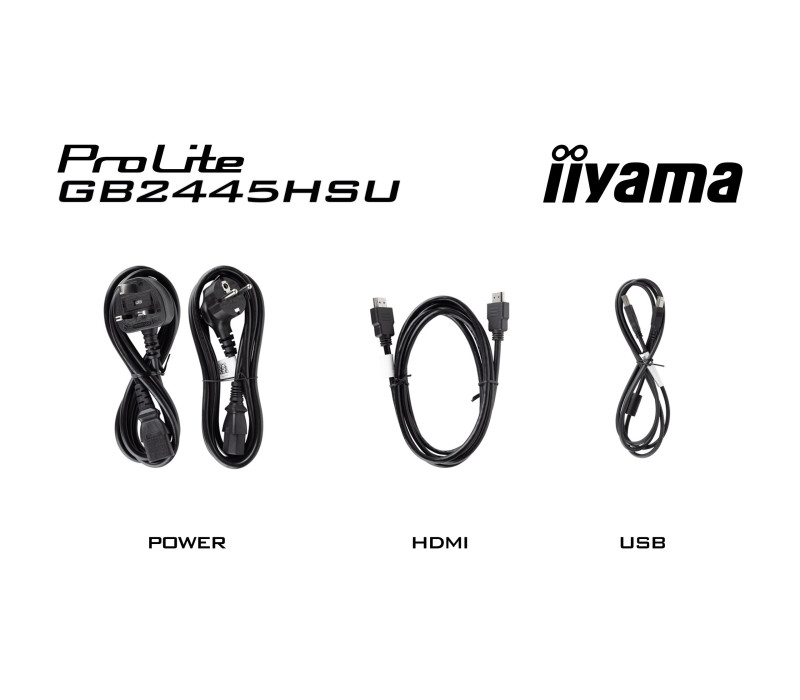 Monitor iiyama G-Master GB2445HSU-B2 Black Hawk 24" IPS LED 100Hz 1ms /HDMI DisplayPort/ hub USB FlickerFree HAS