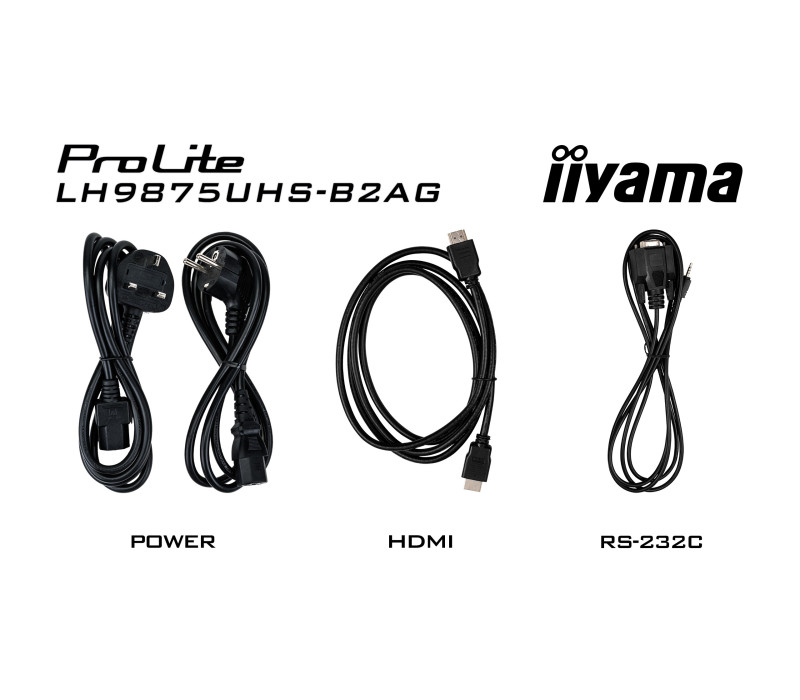 Profesionální monitor digitální reklamy iiyama ProLite LH9875UHS-B2AG 98" 4K UHD IPS LED, 24/7, Android, iiSignage²