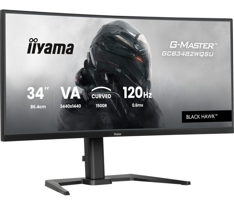 iiyama G-Master GCB3482WQSU-B1 Black Hawk 34" Bent VA LED monitor 120Hz 0,6ms (HDMI, DP, USB-C) FreeSync Premium