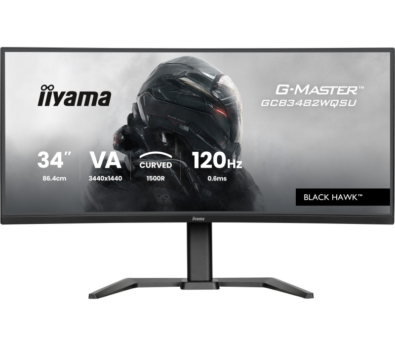 iiyama G-Master GCB3482WQSU-B1 Black Hawk 34" Bent VA LED monitor 120Hz 0,6ms (HDMI, DP, USB-C) FreeSync Premium