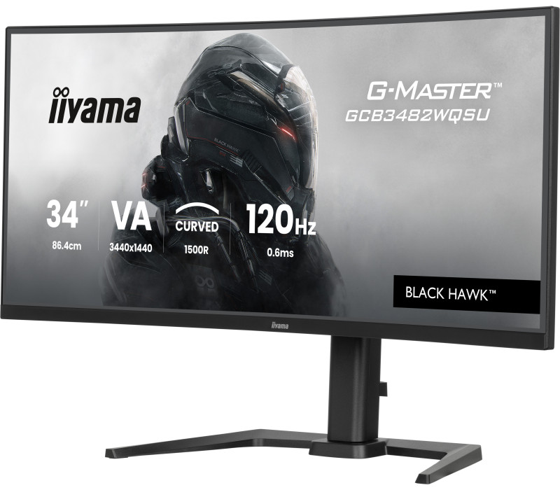 iiyama G-Master GCB3482WQSU-B1 Black Hawk 34" Bent VA LED monitor 120Hz 0,6ms (HDMI, DP, USB-C) FreeSync Premium