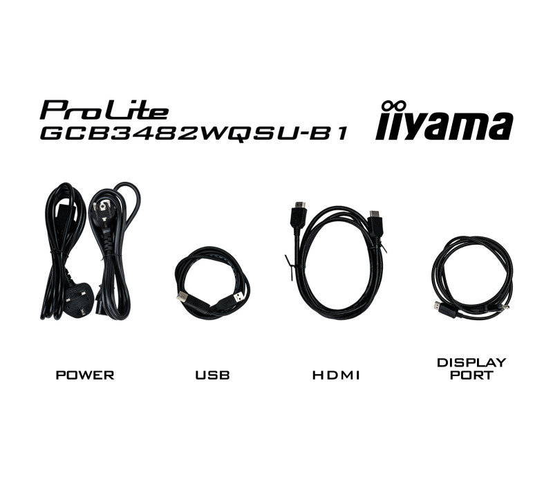iiyama G-Master GCB3482WQSU-B1 Black Hawk 34" Bent VA LED monitor 120Hz 0,6ms (HDMI, DP, USB-C) FreeSync Premium