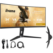 OUTLET Monitor iiyama G-Master GCB3486WQSCP-B1 34" UWQHD VA LED, 240Hz, 0.4ms, HDR, USB-C dock, 2xHDMI,1xDP, FreeSync Premium